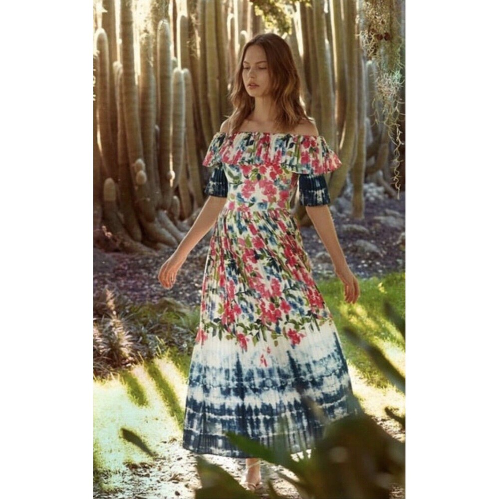 Misa Los Angeles Mirabelle Tie Dye Midi Dress. NWOT. Size Med Retail- $450